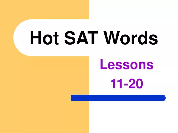 hot sat words