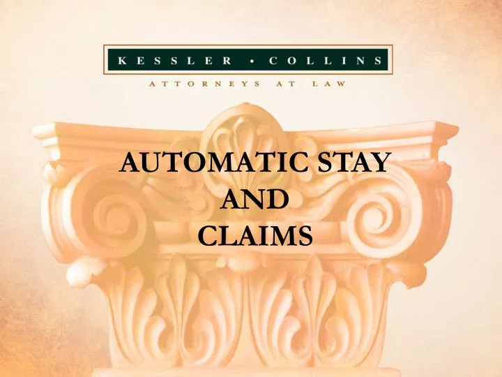 automatic stay and claims