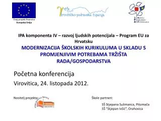 Početna konferencija Virovitica, 24. listopada 2012.