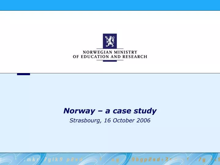 norway a case study