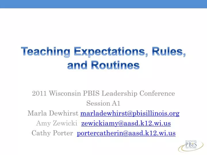 teaching expectations rules and routines