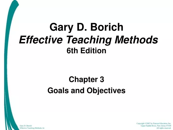 gary d borich effective teaching methods 6th edition