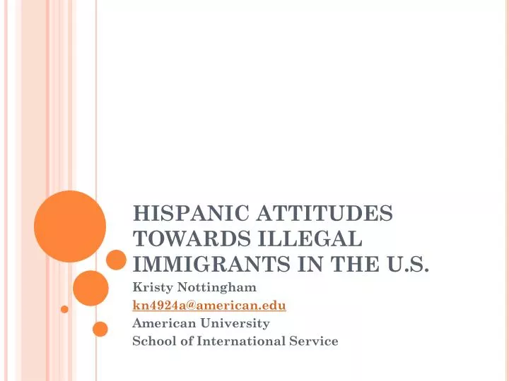 hispanic attitudes towards illegal immigrants in the u s