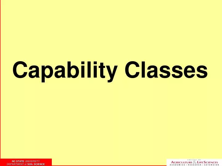 capability classes