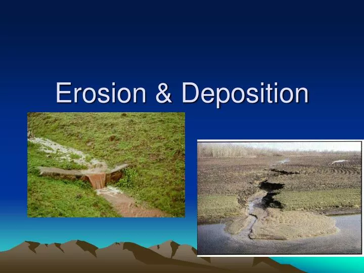 erosion deposition