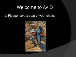 Welcome to AVID