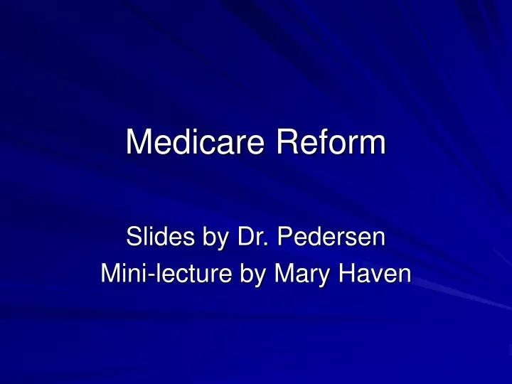 medicare reform