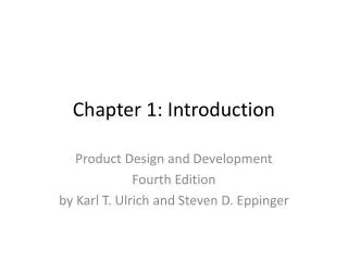 Chapter 1: Introduction