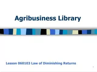 Agribusiness Library