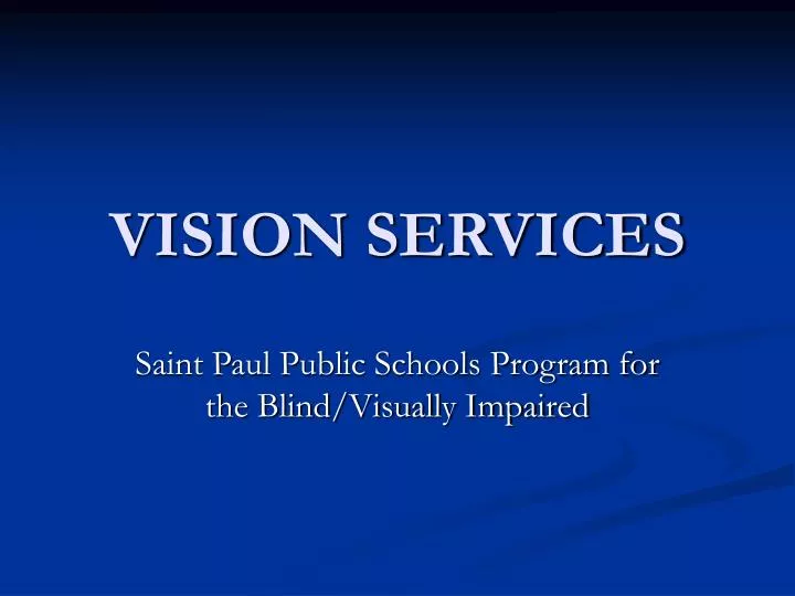 vision services