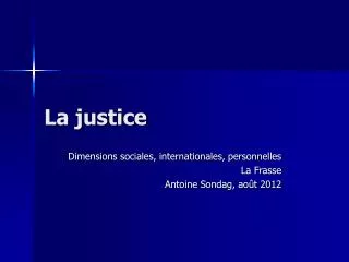 la justice