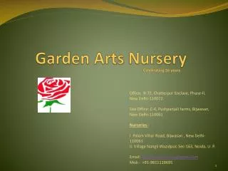 Garden Arts Nursery