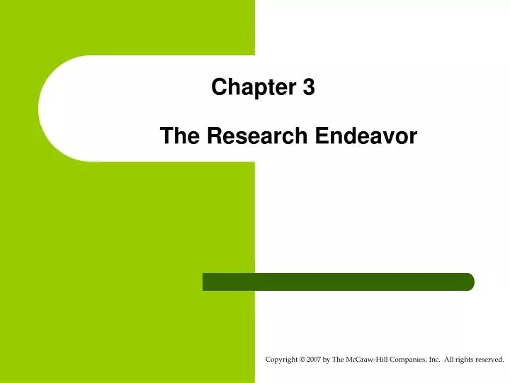 chapter 3 the research endeavor