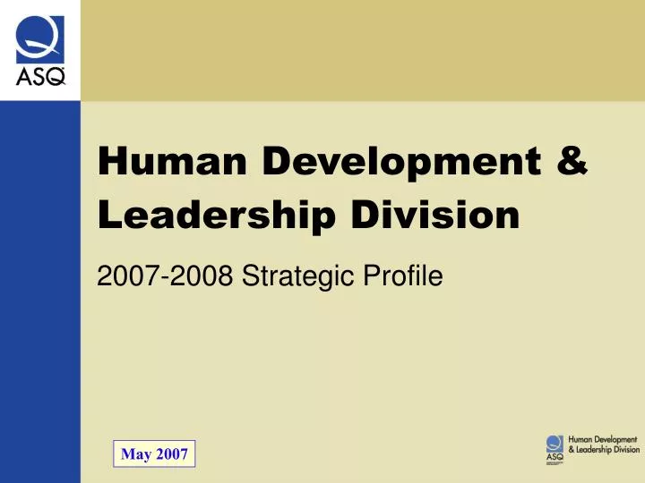 human development leadership division