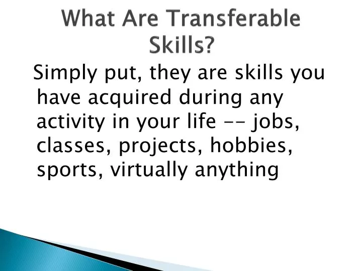what are transferable skills