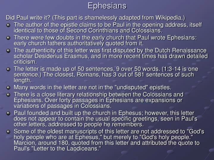 ephesians