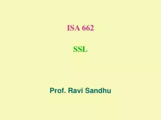 ISA 662 SSL