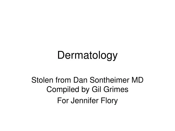 dermatology