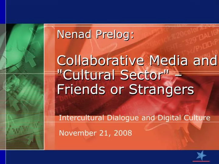 nenad p relo g collaborative media and cultural sector friends or strangers