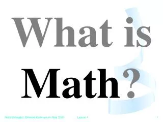 What is Math ?