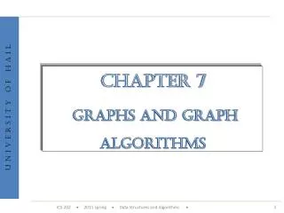 Chapter 7 Graphs and Graph Algorithms