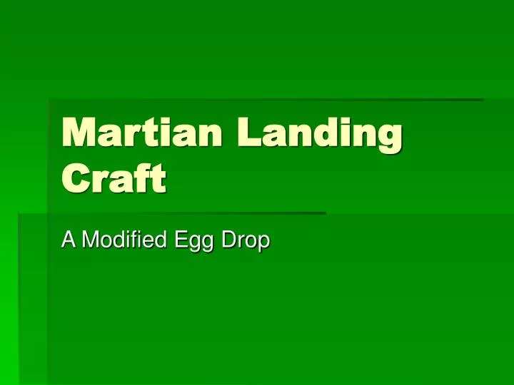 martian landing craft