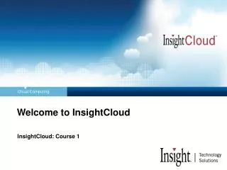 Welcome to InsightCloud