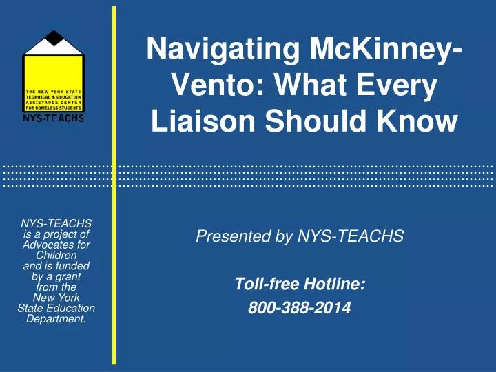 navigating mckinney vento what every liaison should know