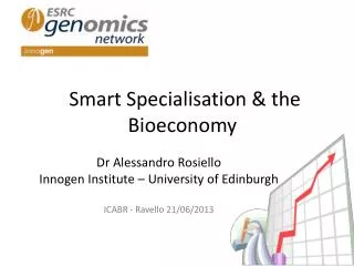 Smart Specialisation &amp; the Bioeconomy