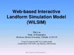 Web-based Interactive Landform Simulation Model (WILSIM) - slide 1