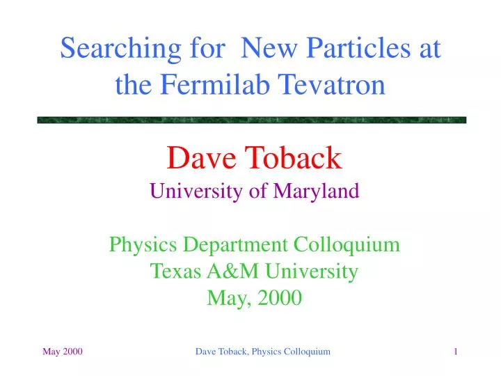 searching for new particles at the fermilab tevatron