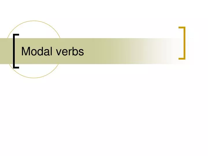 modal verbs