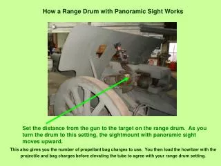 How a Range Drum with Panoramic Sight Works