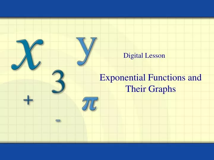 exponential functions and their graphs