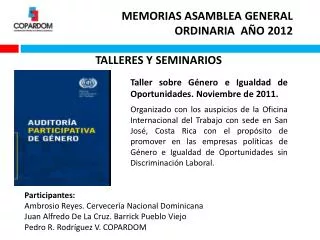 talleres y seminarios