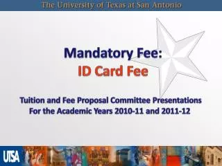 Mandatory Fee: ID Card Fee