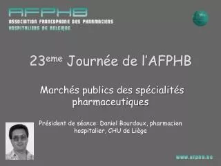 23 eme journ e de l afphb