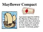 Mayflower Compact - slide 1