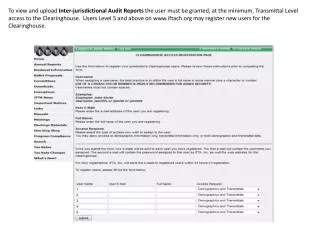 Here is what the Audit Report Upload page looks like. New jurisdictions are added once they join the Clearinghouse.
