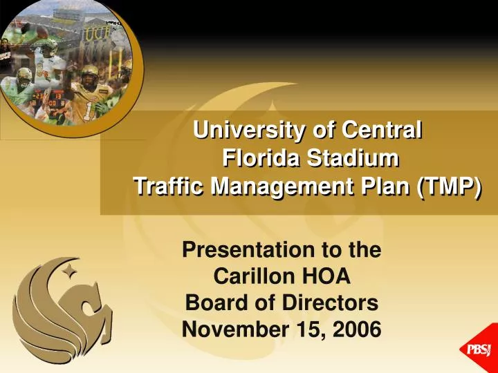 university of central florida stadium traffic management plan tmp