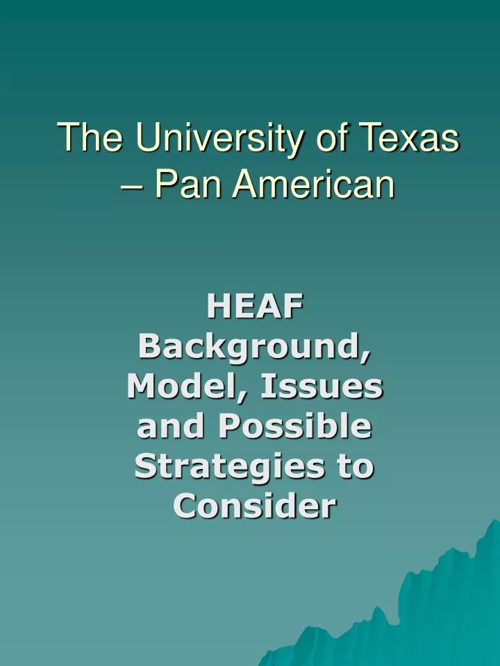 the university of texas pan american