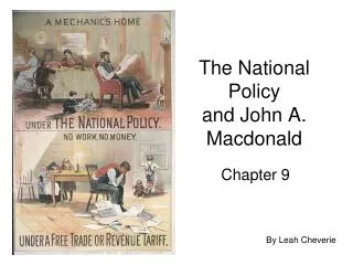 The National Policy and John A. Macdonald