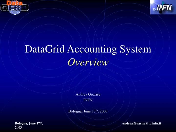 datagrid accounting system overview