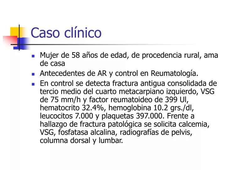 PPT - Caso Clínico PowerPoint Presentation, Free Download - ID:1706908