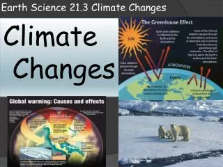 Earth Science 21.3 Climate Changes