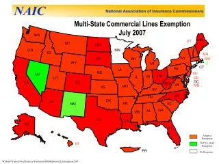 Multi-State Commercial Lines Exemption July 2007