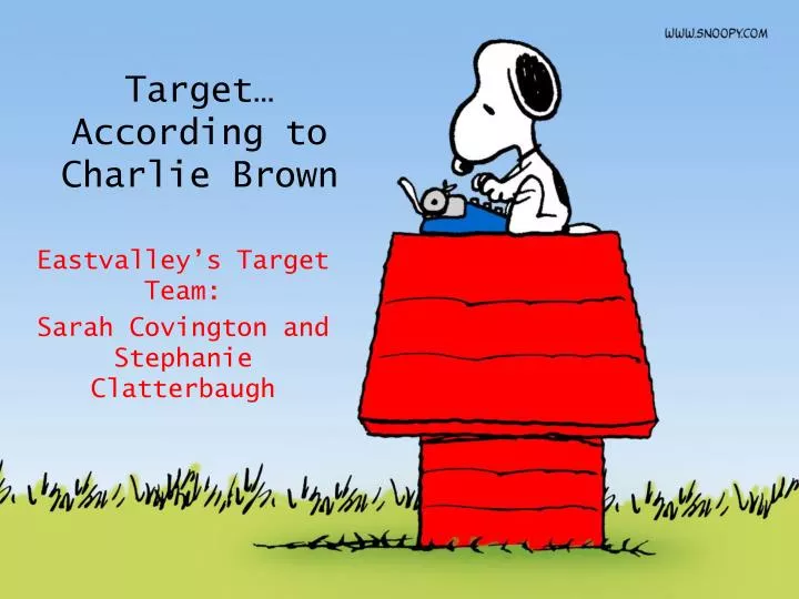 target according to charlie brown