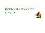 PPT - Introduction to MATLAB PowerPoint Presentation, free download ...