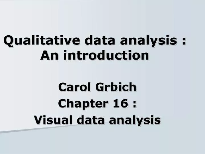 qualitative data analysis an introduction