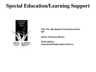 Special Education/Learning Support